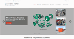 Desktop Screenshot of jaya-energy.com